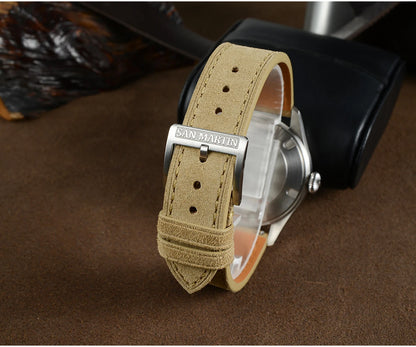 San Martin 39.5mm Men Pilot Watch YN55 Automatic Mechanical Aviation Watches Chinese Style Original Design SN0033 Field Reloj