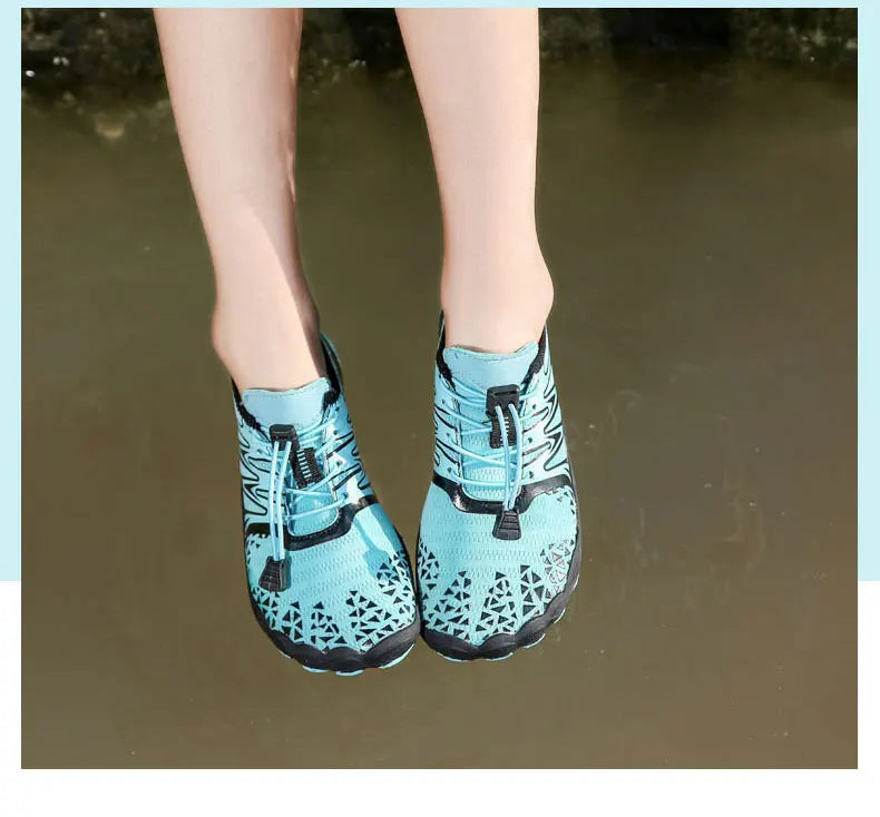 EOCENE men and women barefoot outdoor sports aqua shoes, quick-dry beach swimming fitness wading hiking cycling water sneakers