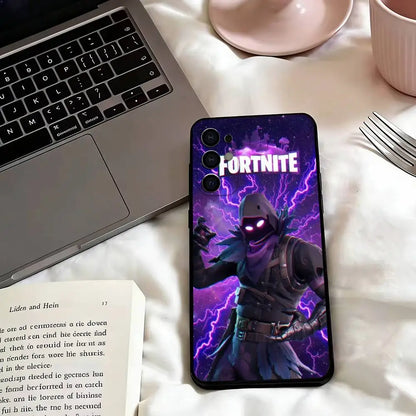 Custodia per telefono Game F-F-Fortnites per Samsung S25,S24,S21,S22,S23,S30,Ultra,S20,Plus,Fe,Lite,Note,10,cover nera