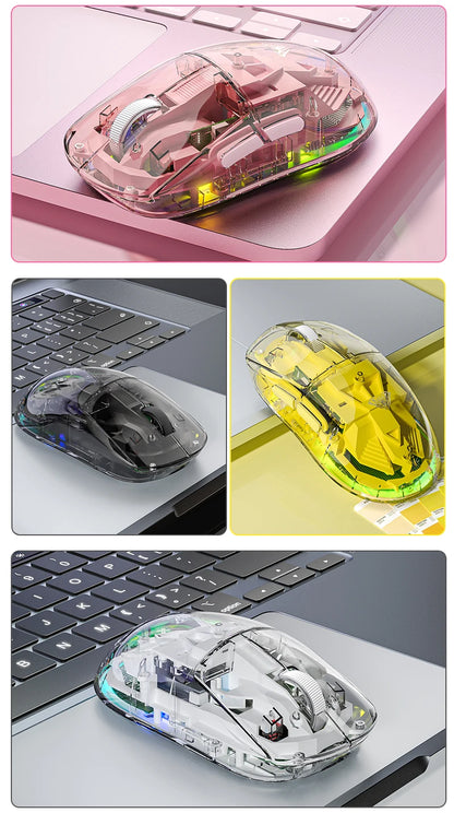 Mouse Bluetooth Wireless AULA SC660, mouse e-sport con connessione trimodale, leggero, ricarica Type-C, per gaming, ufficio, ragazze e ragazzi