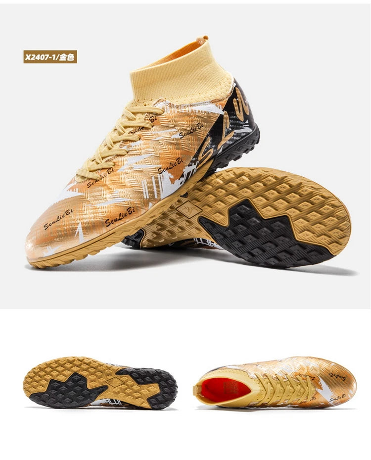 Tamanho 34-46 - Chuteiras de futebol para homem FG/TF, futsal, profissionais, unissexo, infantis, de treino, para exterior, para rapazes, ténis de futebol