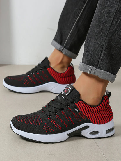 Zapatillas de hombre de moda, supertranspirables, con cordones para running - Antideslizantes, duraderas y con comodidad acolchada - Zapatillas de moda para hombre