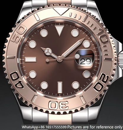 40mm Men's Automatic Movement 904l Stainless Steel Luxury Watches-r