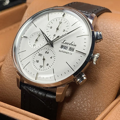 Reloj de lujo para hombre, automático mecánico, de cuerda automática, para negocios, de acero inoxidable, luminoso, 2020