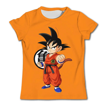 T-shirts pour hommes T-shirt Dragon Ball Z Vêtements pour garçons Vêtements pour enfants T-shirt d'été à manches courtes pour enfants T-shirt à motif de dessin animé pour bébés garçons
