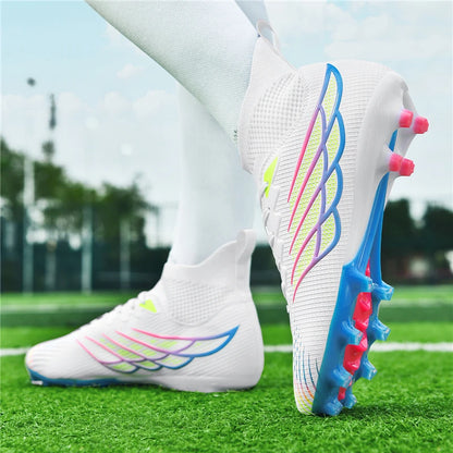 2026 New Superfly FG Football Boots Outdoor Soccer Cleat Black Shoes Soft Sport Professional Shoes Breathable Comfortable Boots