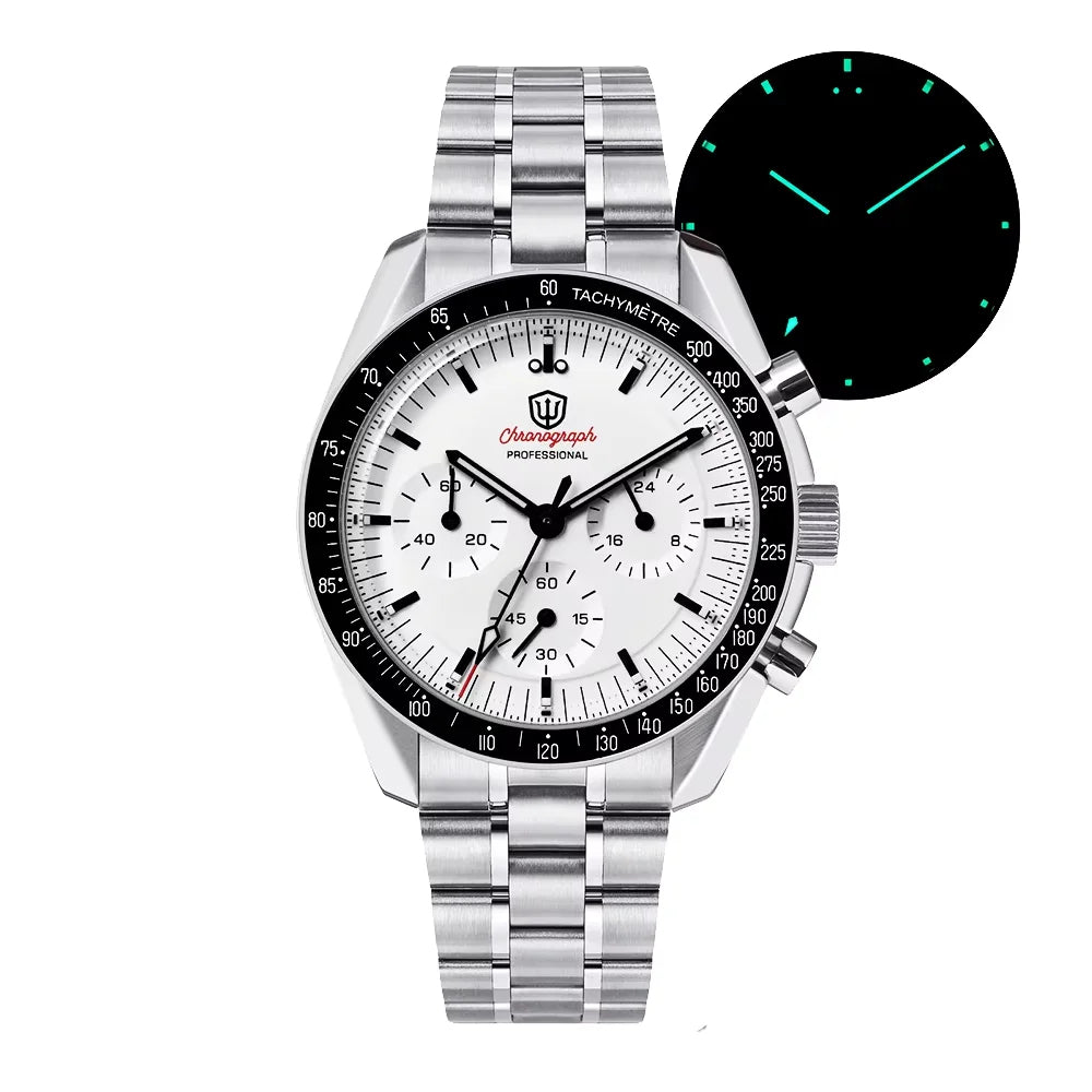 Reloj para hombre Watchdives New Wd1863 de cuarzo VK63, cronógrafo, cristal de zafiro abombado, resistente al agua, 39Mm, acero, marca líder, lujo, negocios