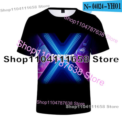 Summer T-shirt Raven Ultima Knight F-Fortnite T Shirt 3D Print Banana Peely Men's Tee Battle Royale Game Tops Birthday Gifts