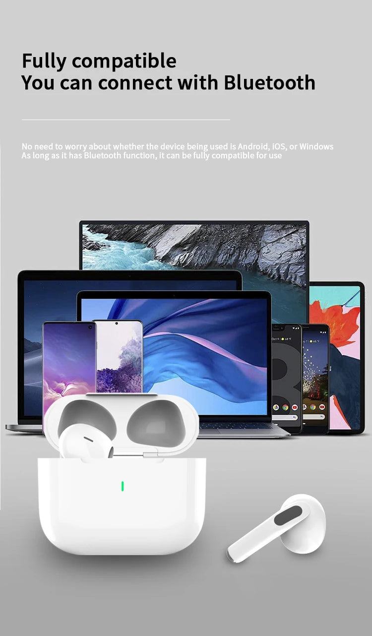 UEESFIT A6 TWS Wireless Bluetooth Earphone Headphones Touch Control Earbuds IPX5 Waterproof Sports HIFI Sound Headset with Mic
