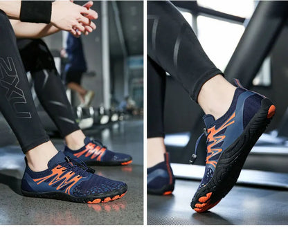 EOCENE men and women barefoot outdoor sports aqua shoes, quick-dry beach swimming fitness wading hiking cycling water sneakers