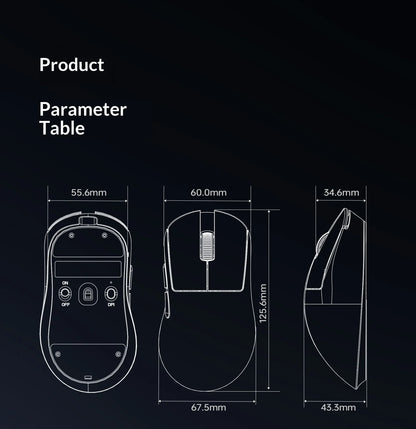 ATK Dragonfly Y9 Wireless Gaming Mouse PAW3950, 8KHz Ultra-Light Gaming Mouse with Nordic 54L15, High-Performance Wireless Mouse for FPS, Office & PC