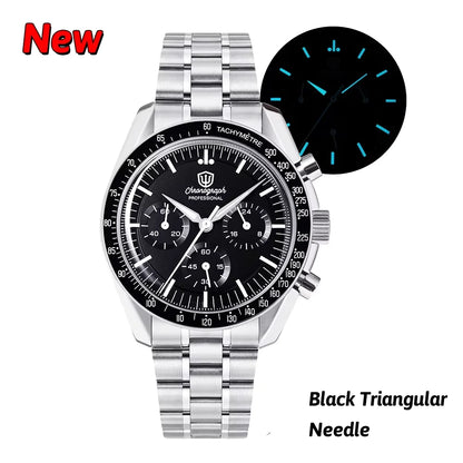 Reloj para hombre Watchdives New Wd1863 de cuarzo VK63, cronógrafo, cristal de zafiro abombado, resistente al agua, 39Mm, acero, marca líder, lujo, negocios