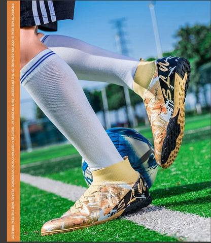 Tamanho 34-46 - Chuteiras de futebol para homem FG/TF, futsal, profissionais, unissexo, infantis, de treino, para exterior, para rapazes, ténis de futebol
