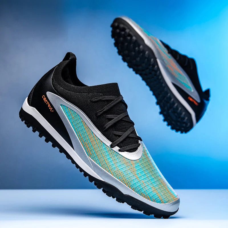 New Men's Football Boots Sport Adult Long Spikes Soccer Shoes Training Outdoor Cleats Breathable Non-Slip Boys Match Comfortable
