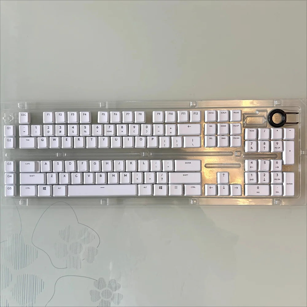 Tasti per tastiera meccanica da gaming wireless compatibili con Logitech G913TKL, G915, G813 e G815 RGB trasparente