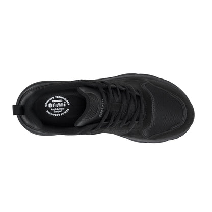 FitVille Newest Running Shoes for Men Wide Width Sneakers with Arch Support for Flat Feet Heel Pain Relief Plantar Fasciitis