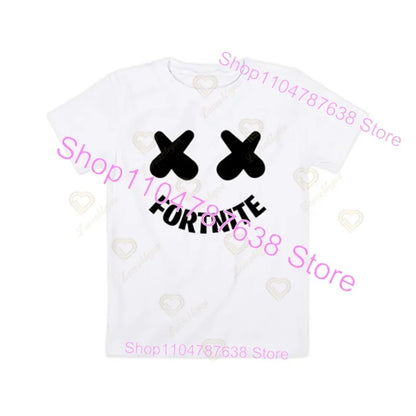 T-shirt Peely Fortnite girocollo estiva a maniche corte, top streetwear Battle Royale per abbigliamento casual