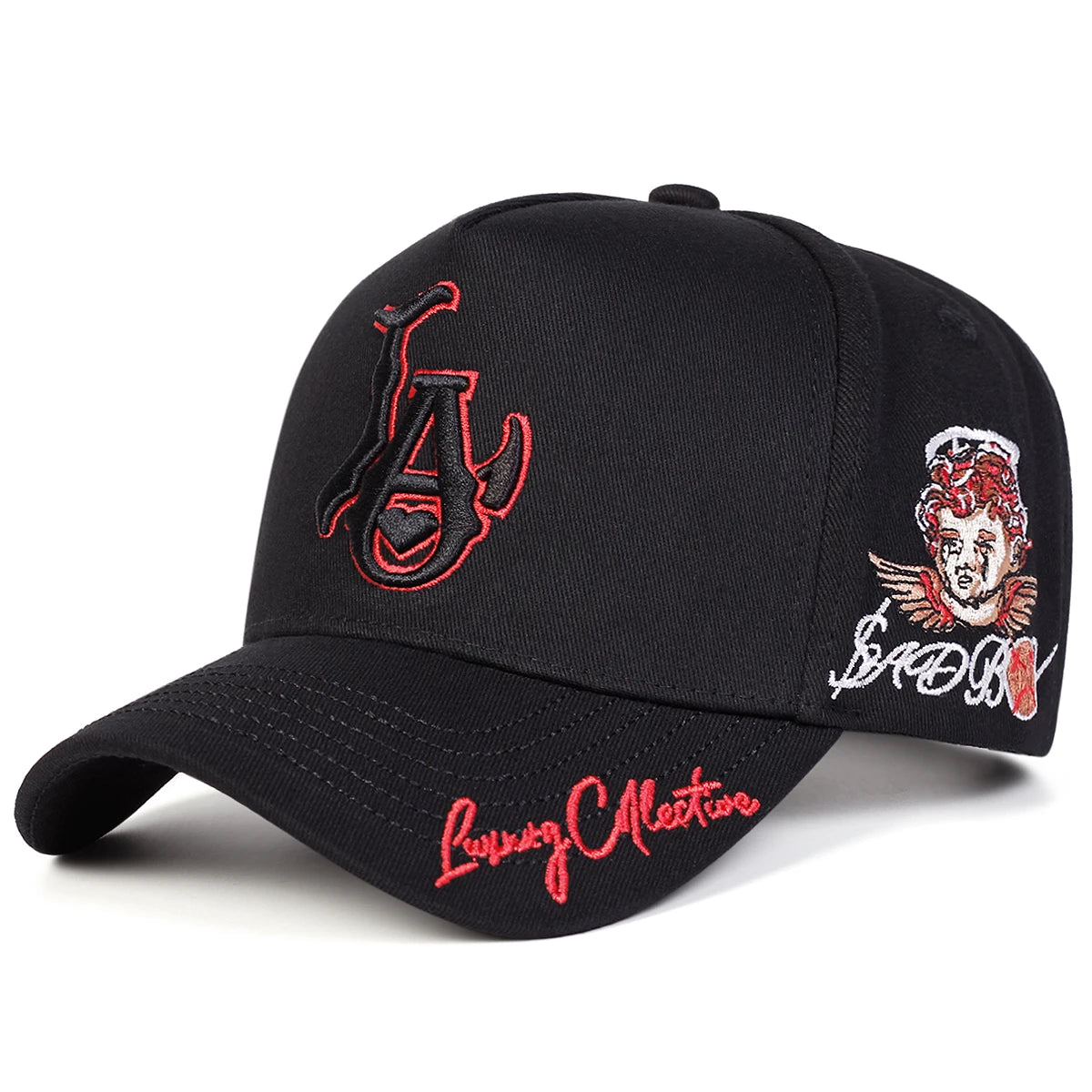 Casquettes de baseball unisexes « LA Love » brodées, printemps-automne, pour l'extérieur, ajustables, décontractées, casquettes de protection solaire, casquettes de sport