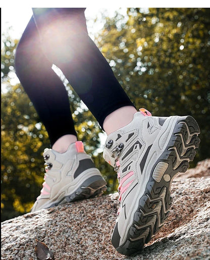 Chaussures de randonnée unisexes imperméables pour hommes et femmes, chaussures d'escalade respirantes et confortables pour l'extérieur, 2024