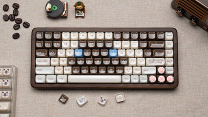 Womier WD75 QMK/VIA Tastiera gaming in legno, wireless tri-mode, meccanica personalizzabile RGB hot swappable, 8000mAh
