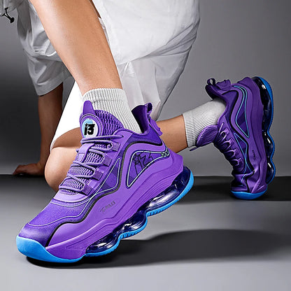 Chaussures de basket-ball pour hommes, respirantes, amortissantes, antidérapantes, résistantes à l'usure, chaussures de course, d'entraînement en salle de sport, baskets de basket-ball athlétiques pour hommes