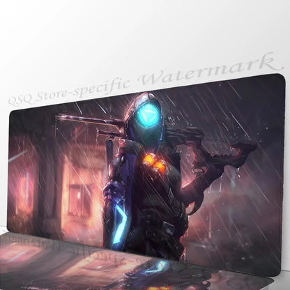 Tappetino mouse Ana Shrike Overwatch, tappetino da scrivania con imbottitura, accessori gaming Prime Gaming, tappetino XXL per tastiera