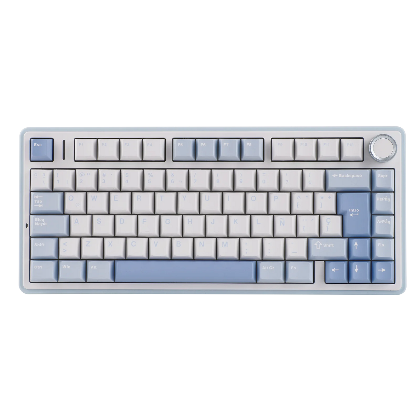 EPOMAKER AULA F75 ISO-ES 75% spagnola QWERTY Hot-Swap, tastiera meccanica da gaming cablata/Bluetooth/wireless 2.4GHz con montaggio gasket e retroilluminazione RGB
