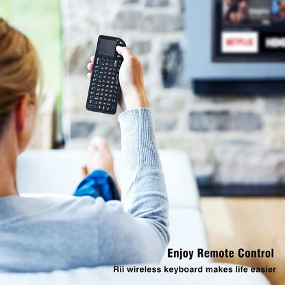 Tastiera wireless mini originale Rii X1 2.4GHz English/RU/ES/FR con TouchPad per Android TV Box/PC/Laptop