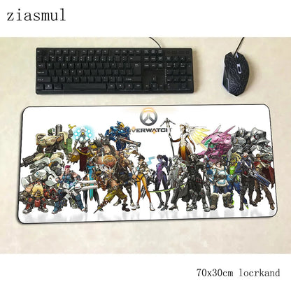 Alfombrilla de ratón Overwatch de dibujos animados para ordenador, 700x300x3mm, alfombrilla gaming grande Indie Pop para teclado, juegos de PC y escritorio gamer