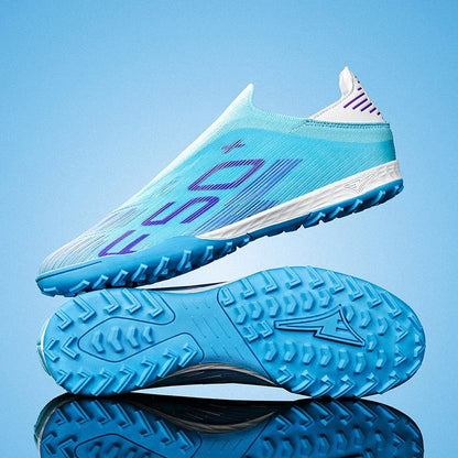 Nouvelles chaussures de football pour hommes, crampons, baskets légères de haute qualité, pour l'entraînement sur gazon, bottes de football très vendues, antidérapantes, mi-hautes, pour l'extérieur.