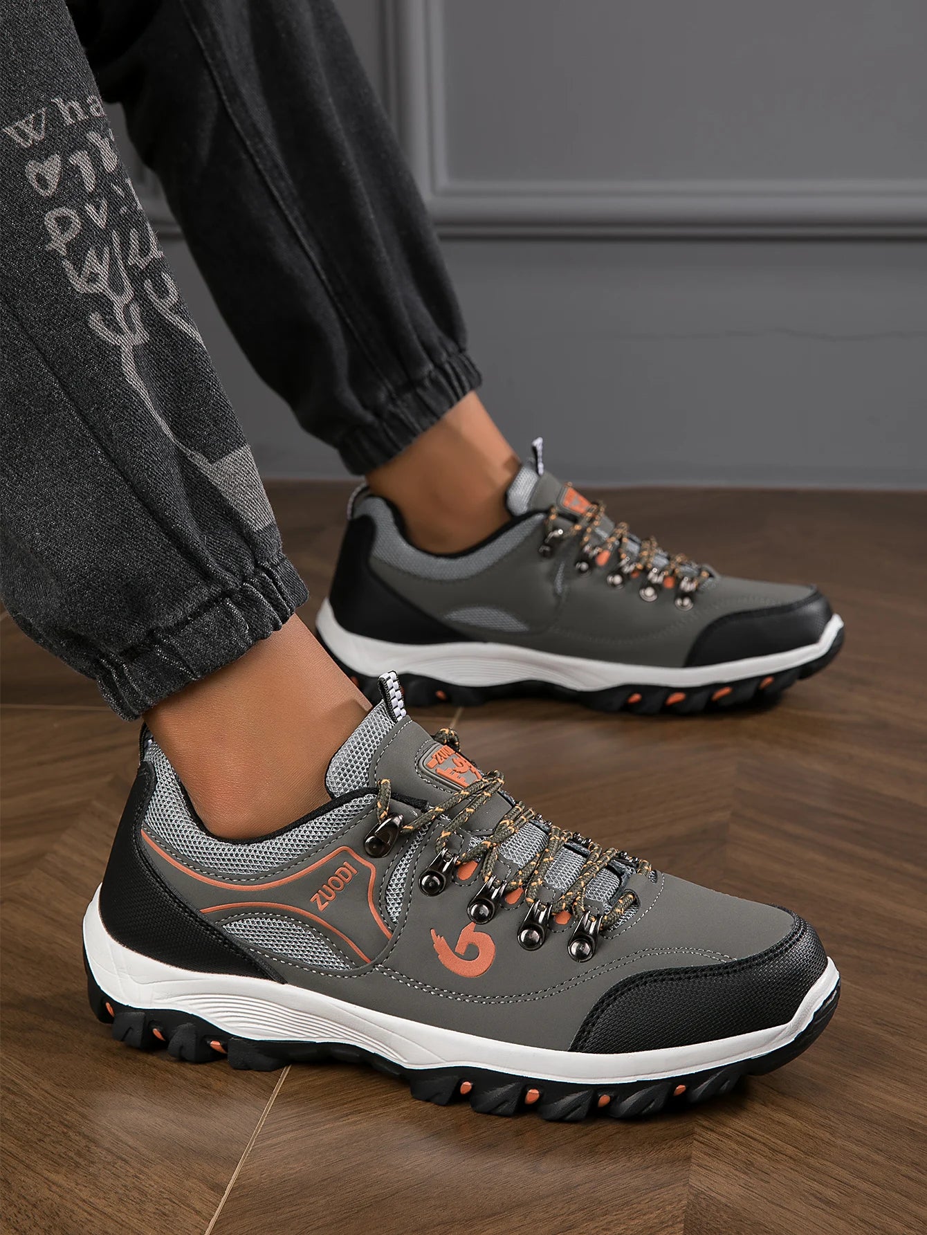 Zapatillas de senderismo para hombre nuevas, transpirables, ultraligeras y antideslizantes, para deportes al aire libre, camping y running
