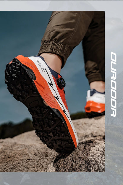 Sneakers da uomo casual outdoor antiscivolo e ammortizzanti, versatili scarpe da hiking off-road con suola morbida e confortevole per running