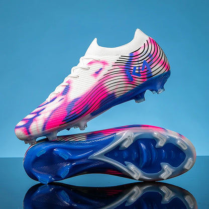 New Men Football Boots Outdoor Sneakers High-quality Grass Cleats Soccer Shoes Boys Match Hot-selling Non-Slip High-top Light