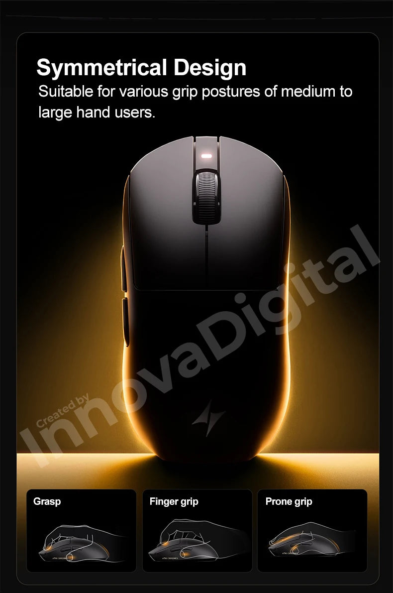 Mouse gaming wireless ATK Dragonfly A9 Ultimate A9 Air PAW3950 ultraleggero ergonomico e-sport per gamer FPS CSGO A9 Ultra