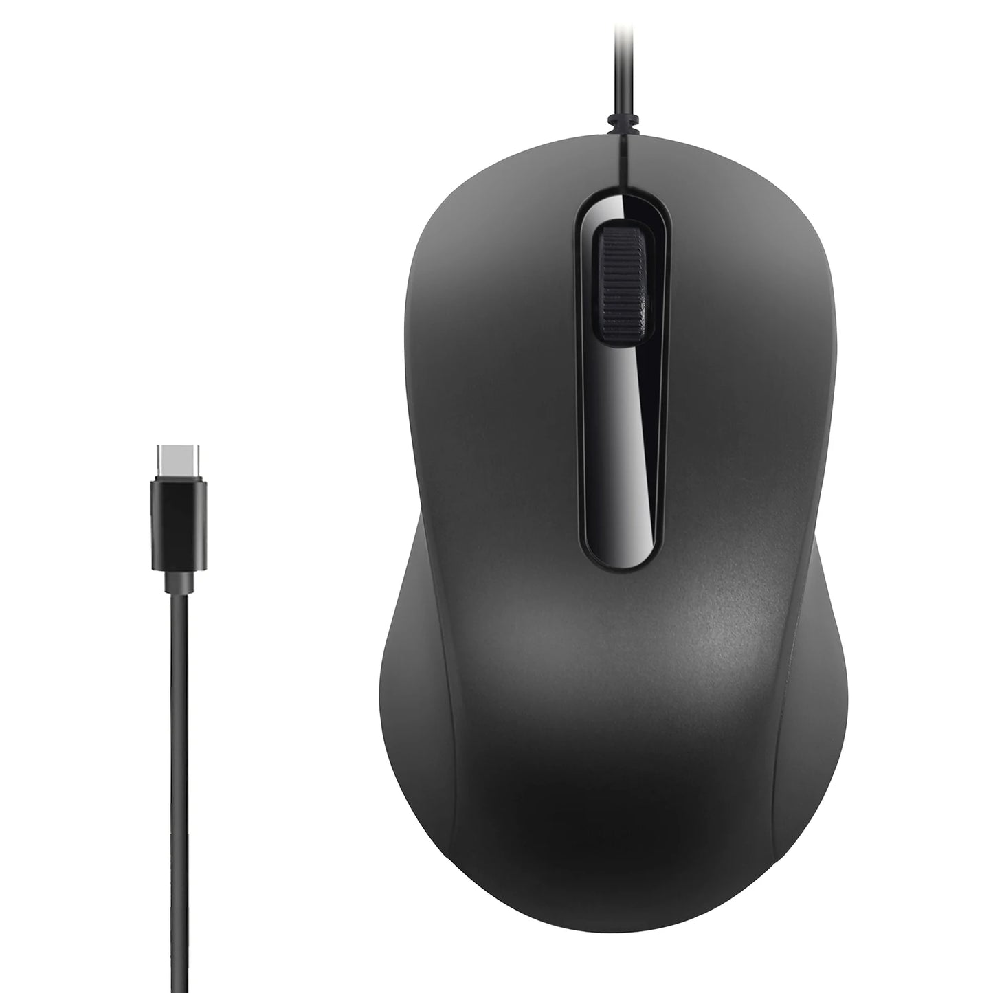 USB C Wired Mouse Silent Click 1000DPI Type-C Mouse For Laptop/Tablet/Phone Compatible with Mac/Windows/Android Plug and Play