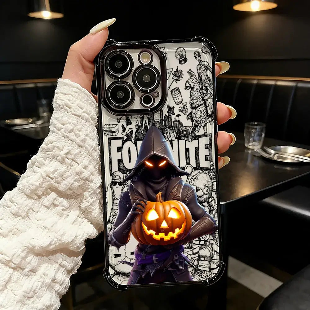 Custodia per telefono placcata del popolare gioco FortniteS per Samsung A37 A57 A07 A36 A16 A35 A55 A25 A26 A05s A15 A54 A34 A24 A14 A05 A04 4G 5G