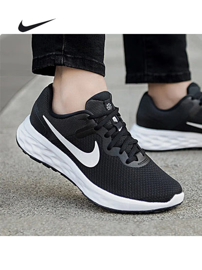Sapatilhas desportivas unissexo Nike Revolution 7 em malha respirável, confortáveis para corrida e uso casual DC3729-003