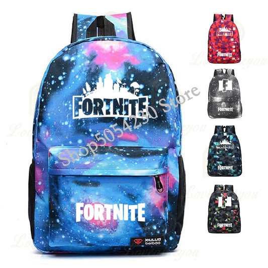 Fortnite Games Backpack Fortnite School Bags for Teenagers Unisex Schoolyard Laptop Mochilas Travel Casual Bags