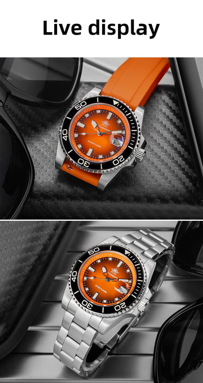 ADDIESDIVE AD2089 NEW Sports Watches Men's 41mm Quartz Watch Colorful Rotatable Bezel BWG9 Luminous 200m Waterproof Diving Watch