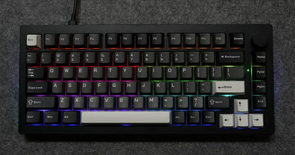 Teclado Akko 5075 V3 75% ANSI-US con rueda de volumen, hot-swappable, RGB, USB Type-C/2.4g y BT5.0, trimodo, teclado mecánico gaming personalizado