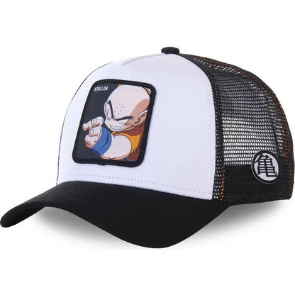 Dragon Ball Son Goku Cap Summer Travel Peaked Cap Men's Embroidery Hip-Hop Mesh Cap Style Sun Visor Baseball Cap Outdoor Sport
