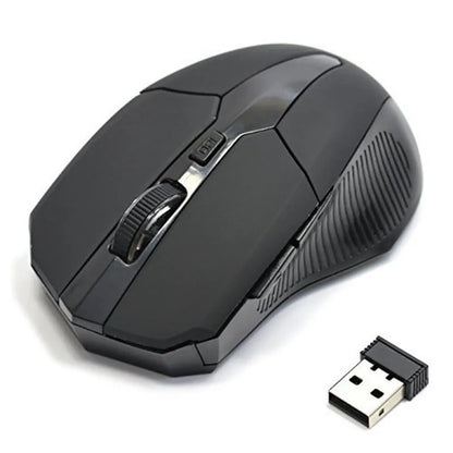 Mouse wireless 2.4Ghz 1200DPI regolabile, mouse ottico da gaming wireless per casa, ufficio, gioco, PC, computer e laptop