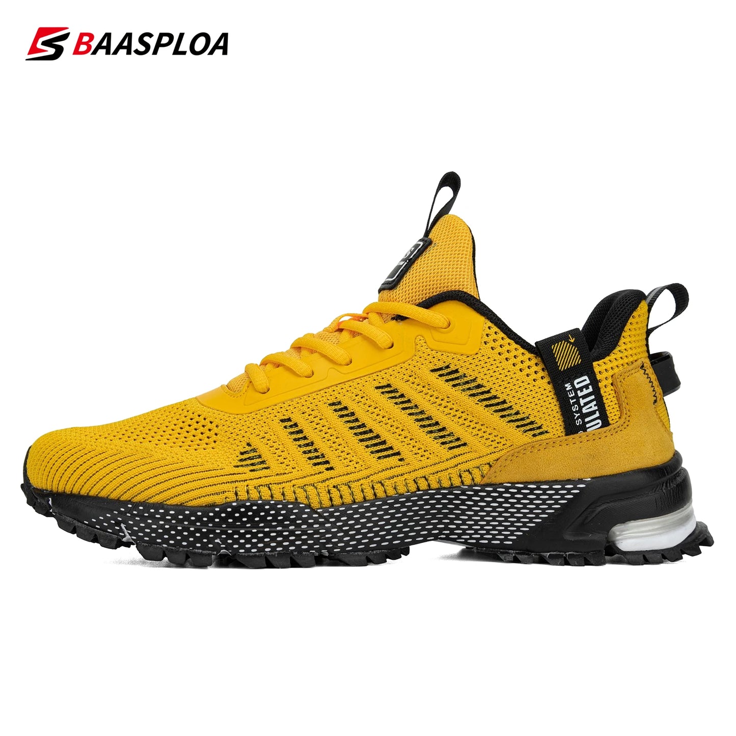 Baasploa Professional Running Shoes For Men Lightweight Men's Designer Mesh Sneakers Lace-Up Male Outdoor Sports Tennis Shoe