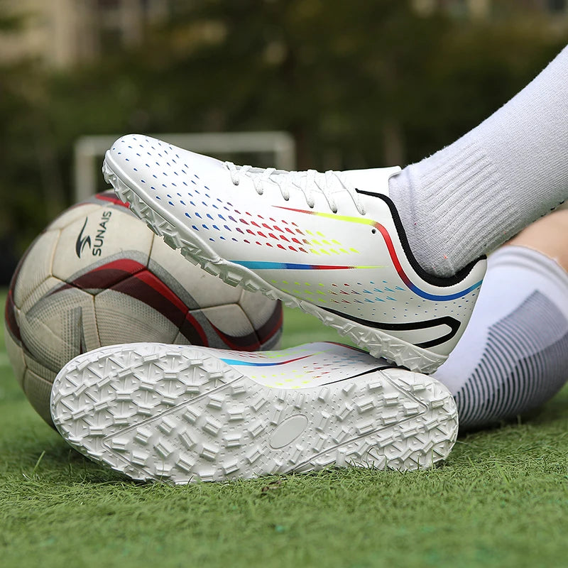 New Men Soccer Shoes High-top Futsal High-quality Cleats Grass Non-Slip Football Boots Match Sneakers Indoor Hot-selling FG/TF