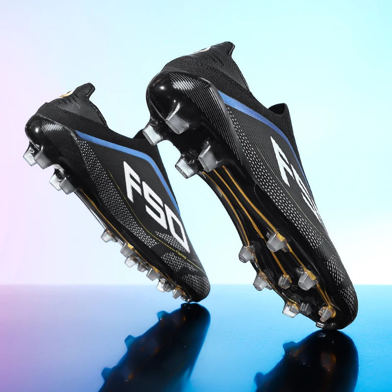 Men's Soccer Cleats Professional Football Boots Society Turf Breathable Mesh Youth Soccer Shoes Anti-Skid Male Sneakers Chuteira