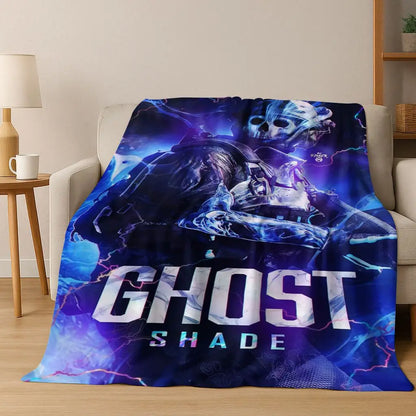 Classic Game Call of Duty Ghost Simon Cartoon Art Flannel Blanket,Cozy Soft Throw Blanket for Home Bedroom Bed Sofa Cover Kid