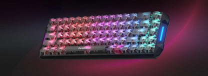 DarkBeacon Blade 68 RGB: tastiera meccanica silenziosa da gaming, con sostituzione a caldo, cablata, N-Key Rollover, compatta al 65% per giocatori su PC