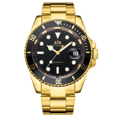 Automatic Mens Watch Mechanical Movement Stainless Steel Gold Silver Green Red Dial Date Strong Luminous Luxury Watches