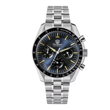Reloj para hombre Watchdives New Wd1863 de cuarzo VK63, cronógrafo, cristal de zafiro abombado, resistente al agua, 39Mm, acero, marca líder, lujo, negocios