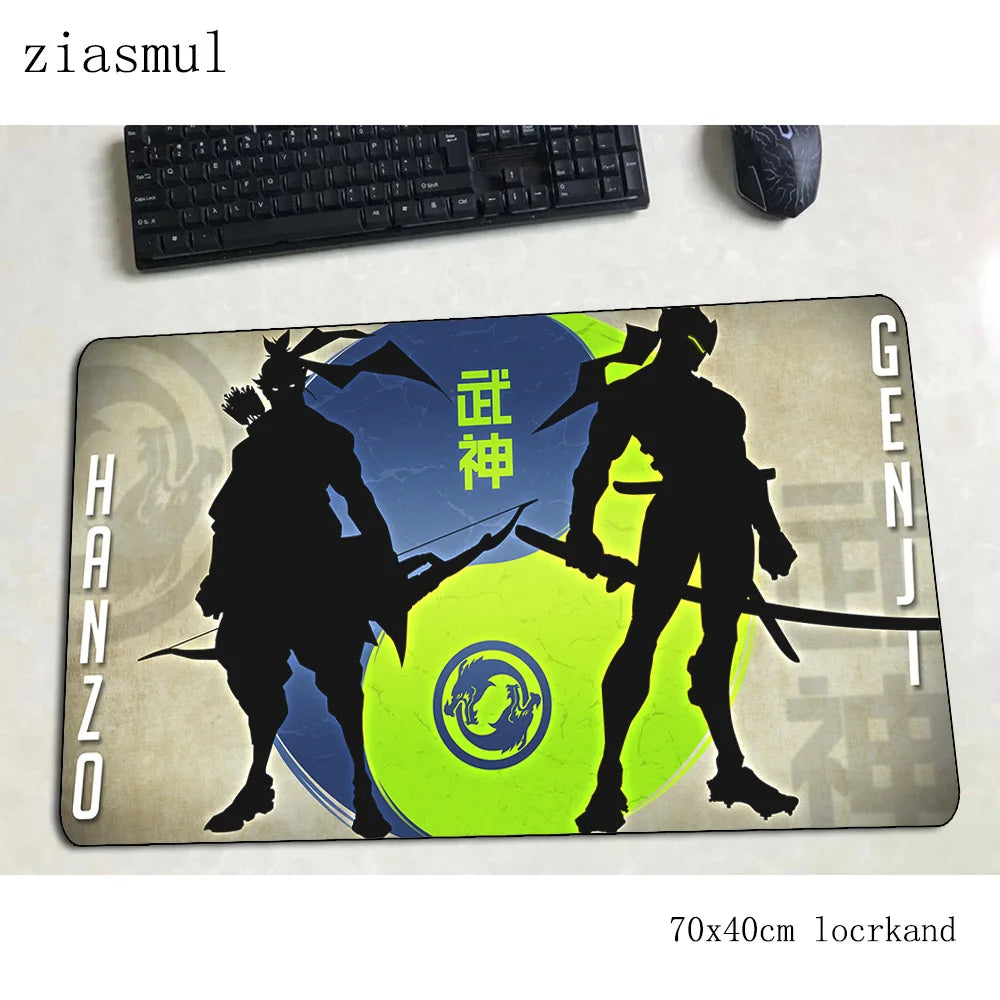 Tappetino per mouse Overwatch, elegante tappetino per computer 70x40cm, gaming mousepad grande XL, tappetino per mouse e tastiera per giochi PC e scrivania gamer